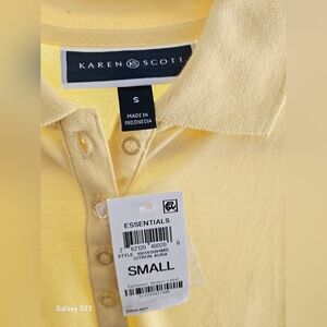 Karen Scott Citron Aura Polo Shirt
